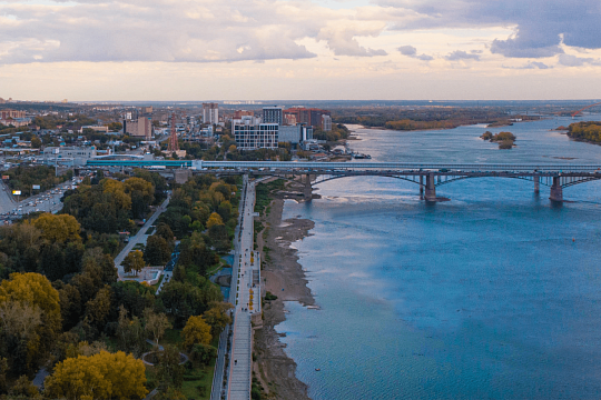 Центр левого берега новосибирска